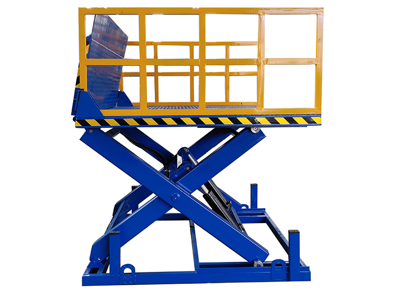 Hydraulic Fixed Loading Lift Platform With Electric Transition Board